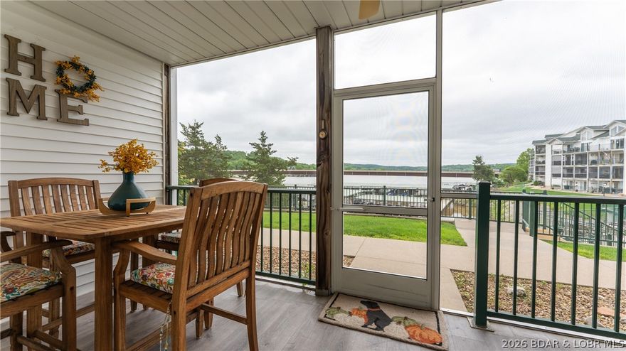Walk out to the grass, stroll to the pool, hop on the boat, and end the night relaxing on the screened deck by the water. This beautifully maintained 2 bed, 2 bath lakefront condo was designed for easy lake living, whether you’re looking for a weekend escape, full-time home, or investment opportunity. The bright, open layout features LVP flooring throughout, stainless steel appliances (brand new stove/range added after photos), and large sliding glass doors that fill the space with natural light and peaceful lake views. The screened deck extends the living space outdoors, offering rare walk-out access to the grassy lakeside grounds perfect for entertaining, giving kids room to play, or easy outdoor access for pets. The primary suite also enjoys private patio access and peaceful lake views. This turnkey, one-owner unit is located on the lower level with both stair and elevator access and includes front row reserved parking, ADA compliant accessibility, and a 10x24 dock slip. Located in the gated Cedar Heights community, owners enjoy multiple pools, private lake access, rentals allowed, and a central location close to shopping, dining, and entertainment. Be sure to watch the video!