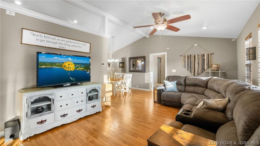 Welcome to this beautifully maintained 4-bedroom, 2 full and 1 half bath home offering the ease and comfort of main-level living, perfectly situated on a peaceful dead-end road. Nestled on 2.3 acres with a mix of open space and mature trees, this property provides the perfect balance of privacy and convenience—right within city limits yet tucked away off the beaten path.

Step inside to find warm, inviting hardwood floors flowing throughout much of the home, creating a timeless and cohesive feel. The spacious primary suite is a true retreat, featuring an oversized bedroom and a private bath complete with a walk-in shower.

The updated kitchen is both functional and charming, offering a picturesque view of the expansive backyard—perfect for enjoying your morning coffee or keeping an eye on outdoor activities. Step outside to a large deck designed for entertaining and barbecuing, where you can host gatherings or simply relax and take in the peaceful surroundings.

This home is designed for both comfort & everyday living, the convenience of being close to town while feeling miles away, this property truly offers the best of both worlds.