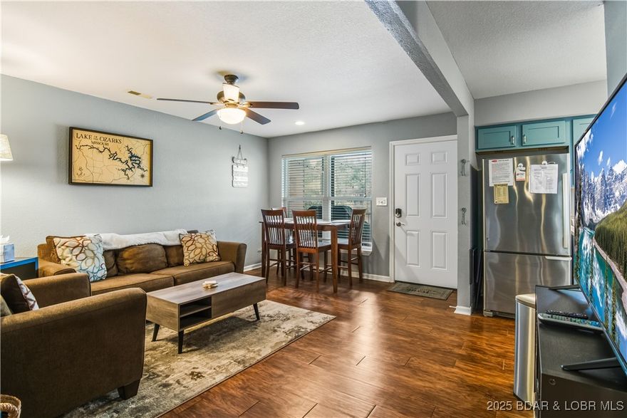 Welcome to Lighthouse Landing—a well-kept, smaller lakefront complex located at the 1 MM of Lake of the Ozarks, just minutes from all the Lake Ozark action and Hwy 54. This 2 bedroom, 2 bath condo offers a fantastic opportunity to enjoy lake living at an affordable price. The unit has been well cared for and shows beautifully, making it easy to move right in and start enjoying the lake. It comes turn-key, fully furnished and ready from day one. Built in 1996, it features a comfortable, functional layout and a wonderful lakeside screened porch that’s perfect for morning coffee, evening cocktails, or relaxing while enjoying the view. A 12x28 boat slip is included, giving you direct access to the main channel for boating, fishing, or cruising. Nightly rentals are allowed, making this an excellent option for both personal enjoyment and rental income. Lighthouse Landing is known for its reasonable assessments, low-key atmosphere, and unbeatable location close to popular restaurants, entertainment, and shopping. This is one of the most affordable lakefront options available—an excellent opportunity to own at Lake of the Ozarks!