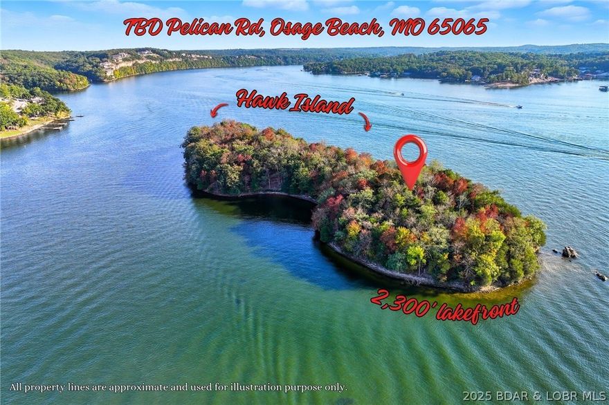 An Iconic 26MM Development Opportunity! Private Island + Mainland Acreage. Positioned in the heart of the 26MM corridor, this rare 4.3-acre private island with nearly half a mile of shoreline is paired with two additional mainland parcels totaling approximately 10 acres and 850 feet of shoreline, creating one of the most visible and versatile waterfront holdings at Lake of the Ozarks. Located directly across from Margaritaville and minutes from Osage Beach’s most active boating destinations, this property sits in high-traffic waters with constant exposure and year-round activity. City water and sewer are available for hook up. Docking has previously received Ameren approval. The combination of utility access, shoreline scale, and premier positioning makes this an exceptional candidate for a boat-up restaurant, boutique resort, private club, luxury event venue, or legacy waterfront estate. One of only a handful of undeveloped private islands remaining on the entire lake. This is not just land. It is a strategic investment in one of the Midwest’s most visited recreational markets. Opportunities like this are no longer being created. They are being claimed.