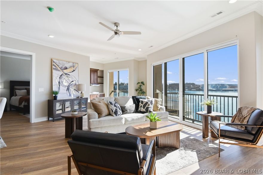 Step into a world where luxury meets serenity. This gated community presents the final phase of these expansive floor plan condominium units, a haven you can call home. With only a limited number of 4 and 5 bedroom units available, experience grand living in the heart of Osage Beach. These new construction condos have the same great Hamptons on the Lake amenities and location but this is a different builder/developer than the previous buildings. New amenities are also being added, a hot tub by the pool, state of the art fitness center, a clubhouse, lakeside shuffleboard court, fire pits and a wonderful swim dock! Between the buildings will also be a resort-style breezeway. Relax, connect, and unwind in this lounge-setting area against a backdrop of the lake and pool. It is rare to find 4 bedroom condo units at the lake. When you add that this complex doesn't allow nightly rentals, offers 2,600 sq ft, and 4.5 baths all in this location, Forget about it, this is the one. There will be no more buildings so this is your shot. Finishes will all be top notch so stop in today to learn more about these new construction condos. Boat slips are available to purchase up to 18X48. Walk in unit!