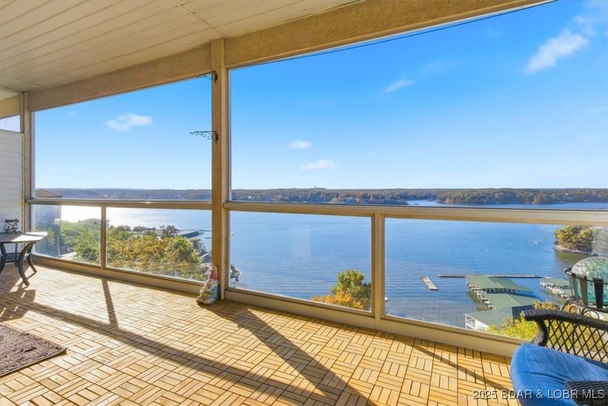 Welcome to Emerald Bay, where lake views and location come together perfectly. This condo truly has it all. The location is incredible, keeping you close to everything that makes Lake of the Ozarks special. You are just minutes from popular marinas, local restaurants, entertainment spots, and family-friendly attractions. As you step inside, you will notice the modern updates and open layout that make this condo feel fresh and inviting. Natural light pours in through large windows, showcasing stunning lake views as the spacious living area flows effortlessly into the dining space and kitchen. The bedrooms are generous in size, featuring walk-in closets and updated bathrooms. Residents enjoy access to a beautiful clubhouse, a community pool, tennis courts, and more. A 12x24 garage is also available for $25,000, providing additional storage. Call today to schedule your private showing and see why this property is one of the best opportunities at the lake.