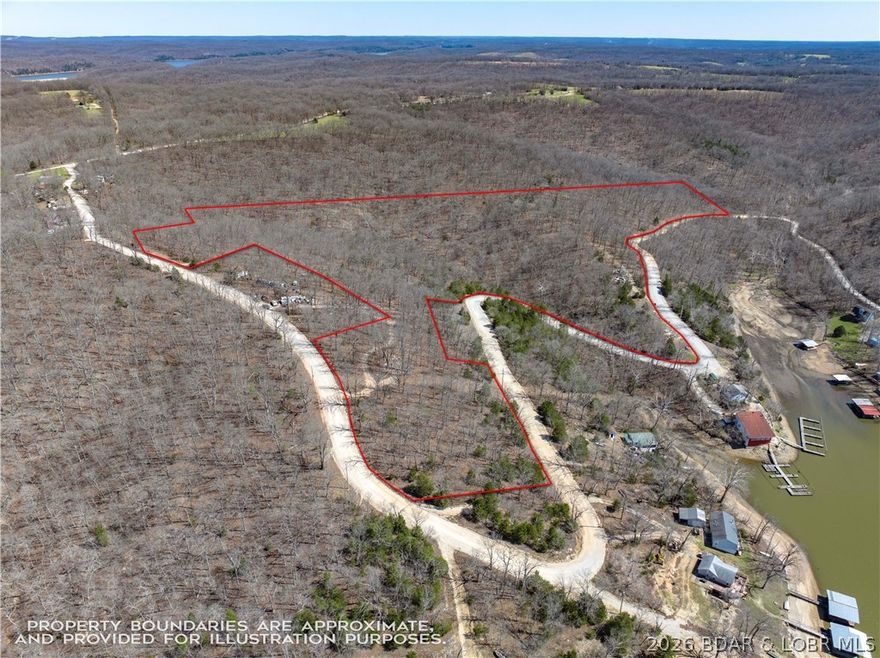 26 Acres with Lake View in Cardinal Cove.  Great acreage for your Lake Home.  Private Wooded Acreage and wildlife with a Boat Ramp across the road.  Four Wheel Trails on the property with level and gentle sloping acreage.  Close to Cardinal Cove Bar & Grill.