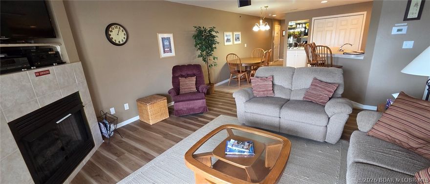 This 3BR 2BA lakefront unit is 1200SF and is being sold fully furnished and turnkey AND includes a 14x40 boat slip and 10,000# hoist with remote. This is a ground floor unit that looks out over a lakefront pool. Short term rentals are allowed and this unit has a rental income history if you are interested in an investment property. Parkview Bay Condo is located in the heart of Osage Beach with easy access from both the Parkway and Expressway. By water the unit sits at the 2MM of the Glaize Arm just minutes from the 19MM of the main Osage Arm . There are three lakeside pools, a swim dock, trailor parking and an elevator in the building. The Lake of the Ozarks State Park is located across the cove for pristine views.