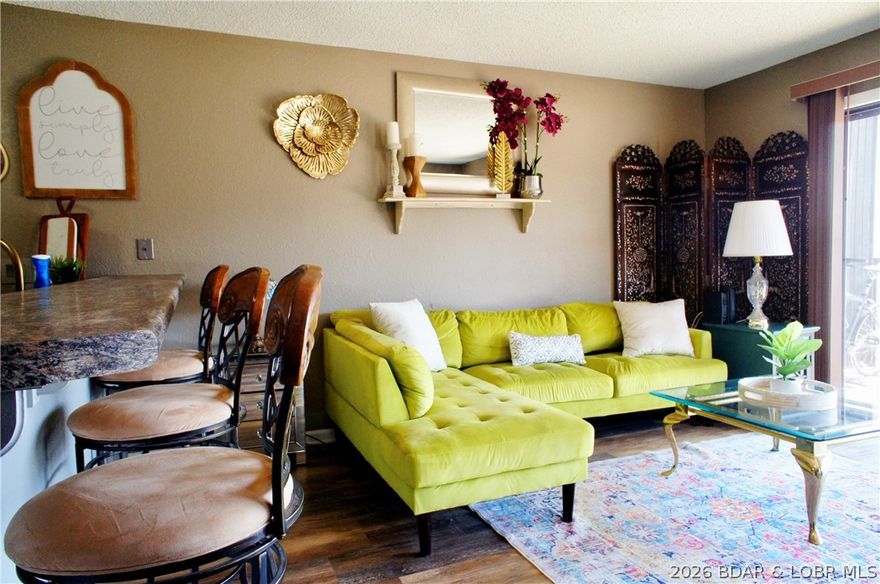 Are you looking for an affordable condo at the lake?  This is a great starter condo in the middle of Osage Beach, close to the Hospital, shopping, and restaurants.  All the waterfront bars are very close. Red Heads, Shorty Pants, Backwater Jacks, Paradise, Dog Days.  This is a great 1 bedroom condo with a 10x30 slip in the community dock.  The complex offers a pool, Pickle Ball and Tennis Courts. Recent updates include flooring, paint, interior doors and trim, fixtures and ceiling fans.