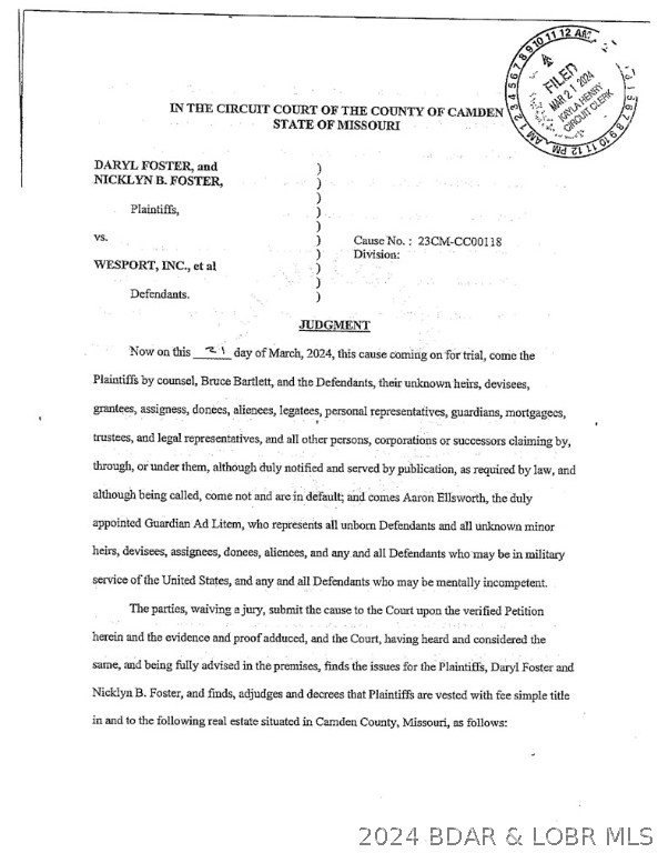 Autumn Hills Condominium - Land