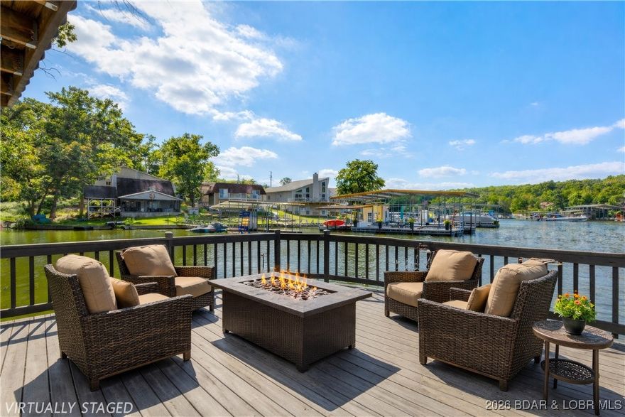 Lake Life at the 17 MM – Sunrise Beach Looking for the perfect lake getaway? This 2-story lake house at the 17-mile marker in Sunrise Beach puts you right where the action is! With 2 bedrooms (one non-conforming) and 1 bathroom, it’s just the right size for weekends at the lake, family fun, or even a vacation rental. The home has been totally updated so you can move right in and start enjoying lake life: Fresh paint inside & out ?? Brand-new cabinets, appliances, and quartz countertops in the kitchen, modern light fixtures and the best part?  You’ll love the lakefront deck that extends right over the water—perfect for morning coffee, sunset cocktails, or hanging out with friends while the lake action goes on around you.  Oh, and did we mention… this is the cheapest lakefront house in the cove? You won’t find a better deal this close to the action! Located in Sunrise Beach, you’re just minutes from restaurants, bars, and all the hot spots that make Lake of the Ozarks famous. This one’s ready for you to kick back, relax, and start living the lake life!