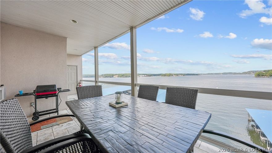 Right in the heart of Osage Beach, this Lands’ End condo puts you exactly where you want to be, close to dining, shopping, and entertainment, while perfectly positioned on the water. Easy to enjoy when you’re here and just as effective when you’re not, with a strong rental history and turnkey setup already in place, the possibilities are endless. Step out onto the deck and everything else fades. The water stretches for miles, the breeze rolls in, and for a moment, it feels like the entire lake is yours. A true front-row main channel view that never gets old. This 3-bedroom, 2-bath unit comes fully furnished with an updated interior featuring rich dark cabinetry, granite countertops, quality flooring, and charming decor. Just one easy flight of stairs from parking or take the nearby elevator. Includes a 14x40 boat slip with wave breaks plus a PWC slip for effortless lake days. Located at the 19MM off Osage Beach Parkway, Lands’ End offers a lakeside pool, clubhouse with fitness center, lazy river, splash pool, playground, and basketball court, creating true resort living, whether you’re here for the weekend or here to stay. Come see it for yourself.