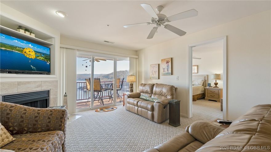 Whether you’re slipping away for the weekend or settling into lake life full-time, this condo fits the bill. The panoramic view sets the tone the moment you arrive at this mostly furnished two-bedroom two bath condo featuring low maintenance luxury vinyl tile in the kitchen and baths, a cozy fireplace for those chilly nights, and just seven easy steps up from parking. The private deck provides the perfect setting to enjoy your morning coffee or relax in the evening after a fun-filled day on the lake. A 12x32 slip makes getting on and off the water a breeze. Located near Old Kinderhook and Lake Valley Golf Club, the complex boasts several amenities including two lakefront pools, pavilion, playground and volleyball court.