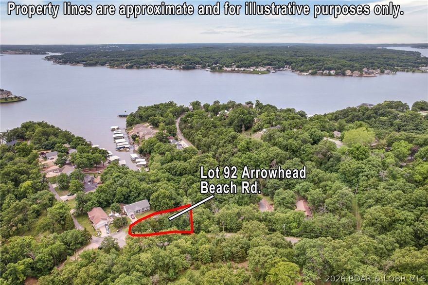 Build your dream home on this generously sized lot in the desirable Arrowhead Beach subdivision, centrally located near all the attractions and amenities at the Lake. For added privacy and space, the adjoining lot (MLs#3587498) is also available for purchase—offering the perfect opportunity to create your own private retreat for a beautiful lake-area home.