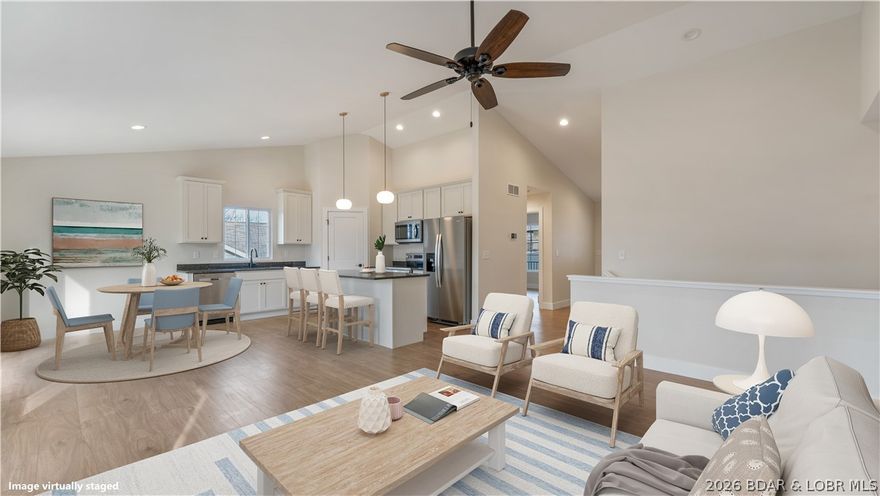 HEART OF OSAGE BEACH – NEW CONSTRUCTION (2026)! Welcome to the perfect blend of modern design, everyday functionality, and unbeatable location in the heart of Osage Beach. This brand-new 2026 construction home is thoughtfully designed for full-time living, offering comfort, style, and convenience just minutes from everything. Enjoy open-concept main-level living filled with natural light, featuring neutral finishes, quartz countertops, and durable luxury vinyl plank flooring throughout. The main floor includes a spacious primary suite, a second bedroom, and a full bath—ideal for easy, single-level living.

The walk-out lower level expands your living space with a large second family room, third bedroom, and full bath, plus a covered patio—perfect for guests, a home office, or multi-generational living. Centrally located in Osage BeachMinutes to Margaritaville Lake Resort, lake access, and boat ramps. Close to restaurants, shopping, and entertainment. Near Lake Regional Hospital. Located in the highly regarded School of the Osage District. Designed for low-maintenance living with a spacious, functional layout—all in a prime Osage Beach location. Schedule your showing today!