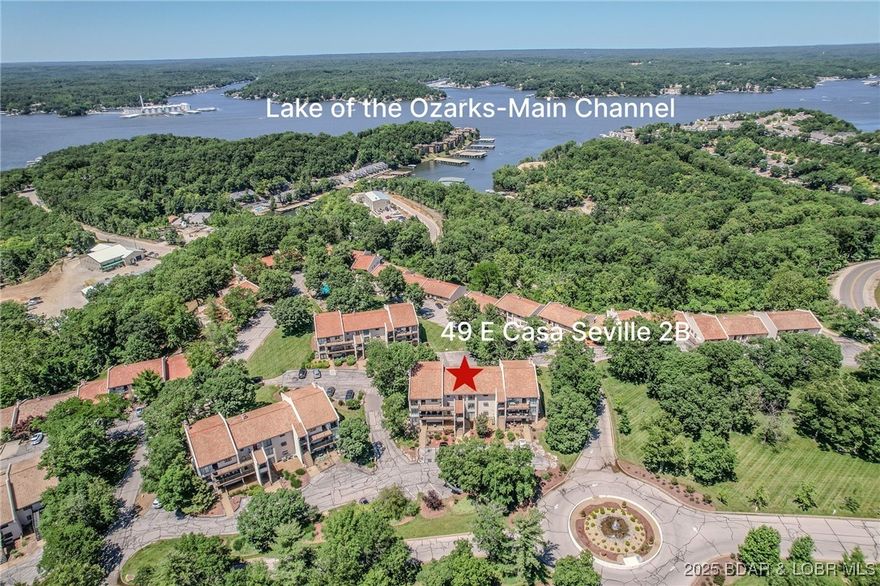 Rare stunning oversized 2 bedroom/2 full bath condo with an exceptional floor plan with 12'x32' boat slip located on Horseshoe Bend! Offered partially furnished & ready for summer fun, this property is perfect for personal enjoyment or strong rental potential. Inside, you’ll find a beautiful, well-appointed kitchen featuring stainless steel appliances, a spacious dining area & a convenient wet bar—ideal for entertaining. The expansive living room offers plenty of seating & flexibility, with room for extra sleeping accommodations. The large primary suite includes a separate sitting area that could easily be used for additional sleeping space and a walk-in closet, jetted tub, and separate shower. The oversized living room is so spacious it could even be converted into a 3rd bedroom. The resort-style complex boasts an impressive lineup of amenities, including multiple pools, playgrounds, walking trails, the famous Hippopotamus Pool with swim-up bar, and the Regalia Conference Center. Four Seasons amenities are included, with optional access to the health spa & fitness center through membership. Ideally located on Horseshoe Bend, this condo offers easy access to almost everything.