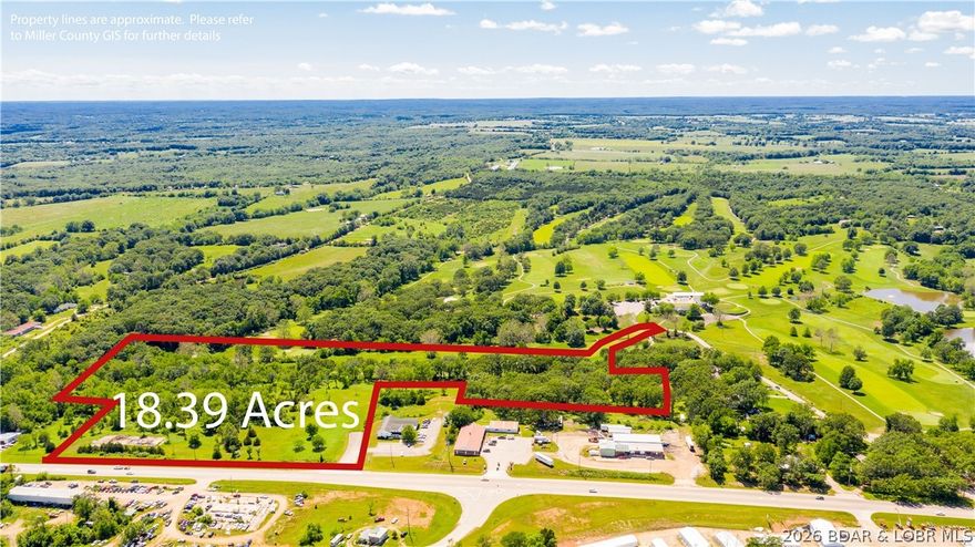This 18.39-acre tract in Eldon offers the kind of location & layout developers search for. With 846 ft of Hwy 52 frontage, the property provides outstanding visibility & access for a commercial development site. At the same time, the land features approximately 1,525 ft of Eldon Golf Course frontage, creating a backdrop ideal for residential development. Picture single family homes, townhomes, or condominiums overlooking the course with a park-like setting. City officials have previously discussed annexation into the Eldon city limits, which could allow access to city water/sewer. While not finalized, the conversations have taken place and could be possible with a development. Gentle topography makes construction straightforward & efficient. Developers will also appreciate access points from Hwy 52 for commercial traffic & Golf Course Lane for residential entry. A picturesque creek, golf course views, and a quiet natural setting make the land feel like a park, yet it remains minutes from Hwy 54 and town. Eldon continues to grow, & sites with development potential are becoming increasingly rare. This property is positioned to become one of Eldon’s next standout projects.