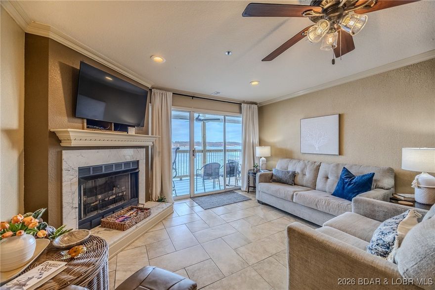 Beautiful 3 bed/2 bath walk-in condo located in the popular Ledges Condo Complex in the heart of Osage Beach. This move-in-ready, turn key unit offers comfortable lake living with a thoughtful layout and easy main-level access with plenty of parking. Step out onto the private deck and enjoy stunning unobstructed lake views while enjoying your morning coffee. Conveniently located near shopping, dining, entertainment, and popular lakeside attractions. The Ledges community offers a sandy beach, swimming pools, playground. Nightly rentals allowed! Schedule your private showing today!