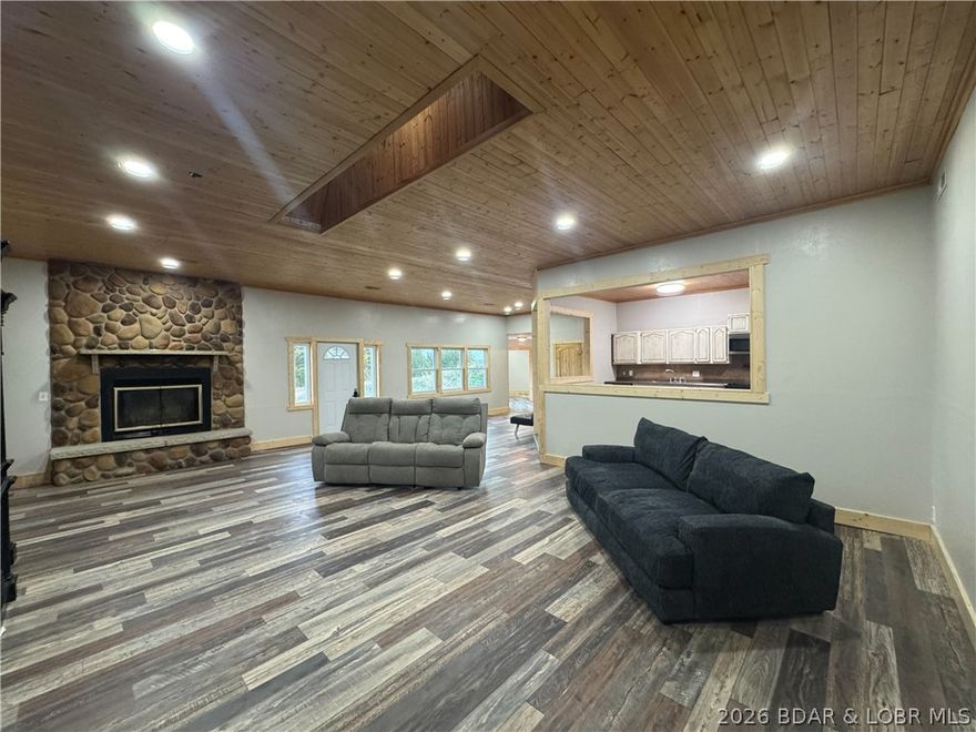 WOW! HOME, LAND, & SHOP ALERT! Escape to the peace & privacy of the countryside with this stunning 3-bedroom, 2.5-bath earth contact home that sets on 46.26 acres on a dead-end road which means very, little traffic.  The home features a gorgeous wood ceiling & an open floor plan with a functional fireplace in the open living area. The kitchen offers an extra-large pantry & flows into the main living area, while the engineered flooring adds durability & style. The primary bedroom includes a large walk-in closet, & 2 bathrooms have an onyx shower & vanities paired with hickory cabinetry, giving the home a high-end rustic touch. Outside, the property is just as impressive with over 2,000 feet of road frontage between Inlet Rd and Seals Rd, offering excellent access. Wildlife is abundant, with plenty of deer & turkey, making it ideal for hunters or nature lovers. A large shop with a concrete floor provides lots of room for equipment, hobbies, or storage. Inside the shop is a 2-bedroom, 1-bath apartment, creating an excellent opportunity for guest quarters or rental income.  Are you looking for acreage, privacy, & a home with unique character plus income potential?  Well, this is it!