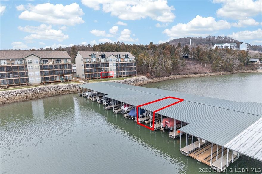 walk-out unit located in the desirable building 159 at Cedar Glen condos! No docks directly in front of unit gives you the view you been waiting for! Dock slip is located just to the right and is 12x30 with a 6,000lb lift. Sitting on level grounds with two heated pools, trailer parking, complex boat ramp, sand volleyball, horseshoes, playground and even a basketball hoop-Truly something here for everyone! Big Niangua 13mm means smoother waters and just a short 5-minute drive to Camdenton. Like golf? Located right across the street from Lake Valley country club and just across the highway from Old Kinderhook! Condo has been extremely well cared for and offers 2 bedrooms, 2 full baths, open kitchen/living/dining area with gas fireplace. Large lakeside ensuite with deck access. Lakeside deck is fully screened and is walk out right to the shoreline! Unit is being sold completely turnkey and is ready for summer enjoyment!