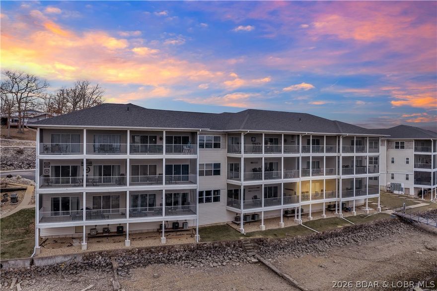 Welcome to your perfect lake getaway at Robins Resort, ideally located at the 1-mile marker of the Grand Glaize arm of Lake of the Ozarks in Osage Beach. This beautifully updated 2-bedroom, 2-bathroom main-level condo offers convenience, comfort, and incredible lake views—all in one exceptional package.  Enjoy a main-level unit with easy access (no stairs).  A 12 x 30 boat slip is included, with a boat ramp and trailer storage located on property.  Enjoy stunning lake views from your private screened-in porch!
This unit is ideal for weekend getaways or a strong investment property.  Additionally, this unit is fully furnished – ready for immediate enjoyment or rental!

Recent Updates & Improvements:    This condo has been thoughtfully updated and meticulously maintained to include a new refrigerator, range, over-the-range microwave, dishwasher, washer/dryer, hot water heater and new roof on the building just to name a few!
Whether you’re looking for a peaceful personal retreat or a fully equipped investment property in one of the lake’s most desirable locations, this Robins Resort condo checks every box.
Schedule your showing today and start enjoying lake life this season!