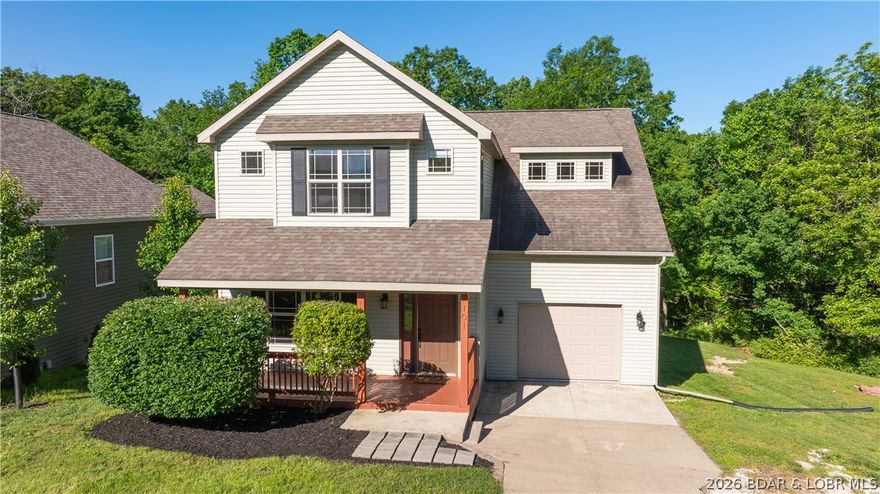 This 4 bed, 2.5 bath home offers over 1900 sq ft. of living space, an open concept floor plan, an oversized 1 car garage, and sits on a double lot with 3/4 of an acre. Located within the city limits of Camdenton, you will love the close proximity to all the town has to offer including shopping, dining, and entertainment. The kitchen offers plenty of cabinet space and a large island perfect for preparing those large meals! The dining area, located right off the kitchen offers easy access to the outdoor deck overlooking the private back yard. The living room is large enough to accommodate the entire family plus guests! The large master bedroom offers its own private on-suite and walk in closet. Three additional bedrooms and one additional bathroom completes the second level and allows for plenty of room for the whole family. You will enjoy your evenings outdoors in the private backyard with plenty of yard space and additional parking for all your guests. Be sure to check this one out today!