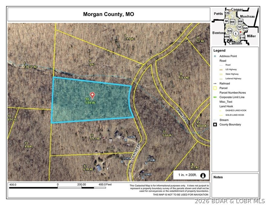 Building or camping lot not far from off-road parks and Lake of the Ozarks.