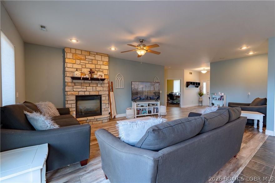 Welcome to easy lake living without the waterfront price tag, in the heart of Sunrise Beach! This charming 2-bedroom, 2-bath duplex offers a desirable open floor plan perfect for everyday living and entertaining. The spacious layout flows seamlessly from the living area to the kitchen and dining space, creating a bright and inviting atmosphere. A two-car garage provides plenty of storage for vehicles, lake toys, or extra gear. Conveniently located off the water at the Lake of the Ozarks, this home puts you just minutes from town and popular local favorites like Papa Chubby’s Food & Booze and Paradise Tropical Restaurant & Bar. Whether you’re looking for a full-time residence, weekend retreat, or investment opportunity, this property offers comfort, convenience, and the perfect spot to enjoy the lake lifestyle.