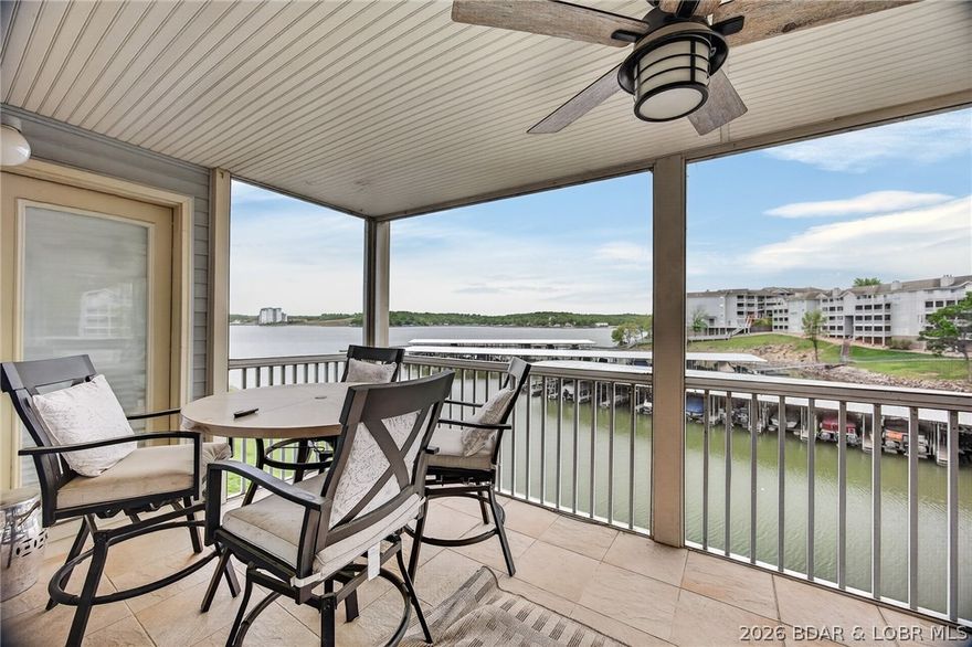 This stunning 2-level condo at Regatta Bay is everything a lake escape should be — spacious enough for the whole crew, thoughtfully laid out for privacy, and loaded with the amenities that make every visit feel like a vacation. With 2,850 square feet spread across two distinct living levels, there's room to gather and room to retreat. The upper level draws everyone together with an open kitchen, dining, and living space anchored by a cozy fireplace — plus a primary suite with private bath access and two covered decks made for morning coffee and evening sunsets. Head downstairs and you'll find a second full living area and two additional bedrooms, one with its own en suite, giving guests or family members their own comfortable corner of the lake home. 14x42 boat slip, two PWC slips are included, Regatta Bay's resort-style amenities — pools, tennis courts, and pickleball courts — mean you'll never run out of ways to fill a weekend. Lastly, it is fully furnished and move-in ready, this is the lake life without the hassle.
