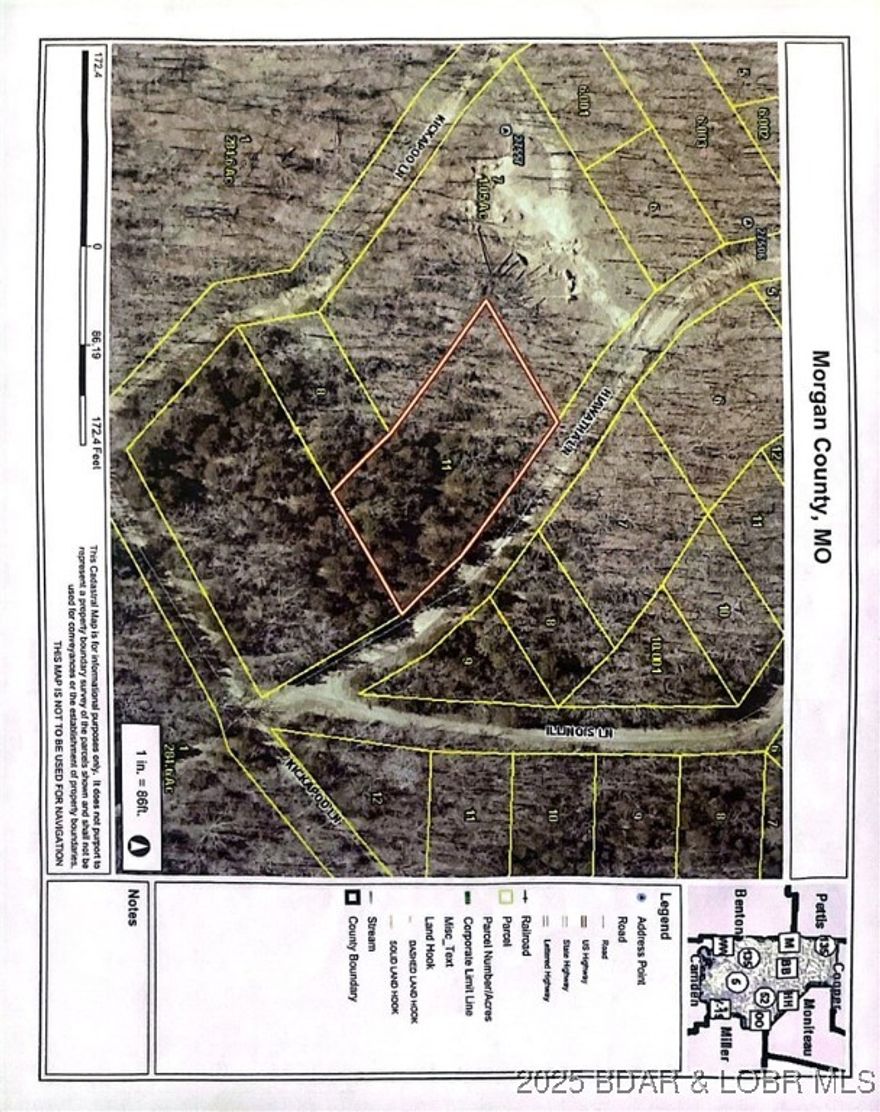 Nestled in the Heart of Rocky Mount these level lots are a great buildable site for your Dream Home, or to set up a camper or RV. Situated within the Indian Creek Hills Subdivision. Offers Private hunting ground and Private 40 acre Lake. Both Lake of the Ozarks and Pocahontas Lake offers amazing fishing and water recreation. Close to restaurants, Dollar General, and C store. Short drive to Coffman Beach for boat access.