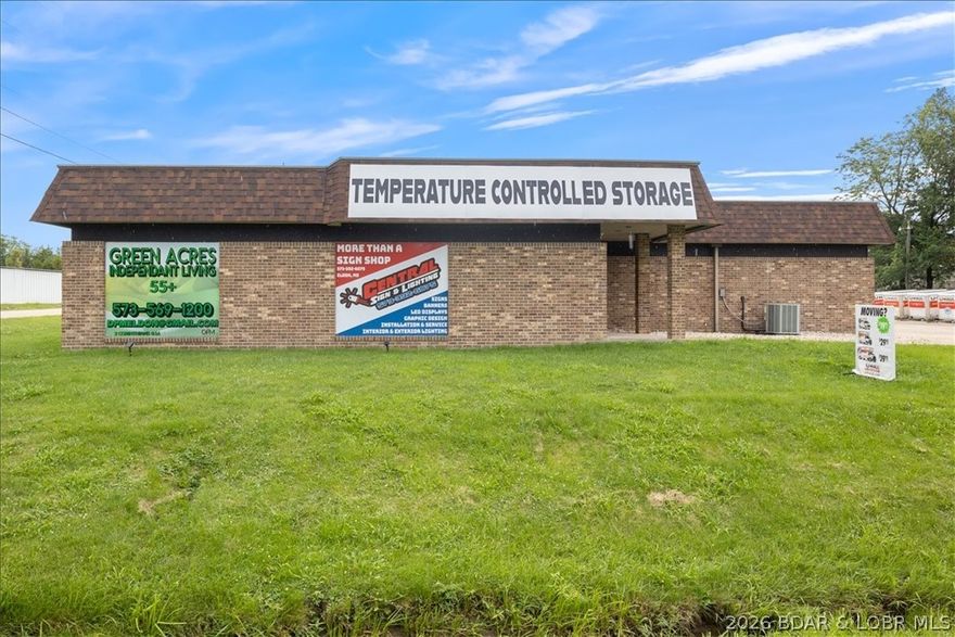 Welcome to this exceptional opportunity to own a nearly fully rented 43-unit secured climate-controlled storage facility in Eldon, MO. This well-maintained property not only offers peace of mind to tenants with its top-notch security features but also boasts a strong rental history, reflecting the high demand for quality storage solutions in the area. The facility is equipped with climate control, ensuring optimal conditions for all stored items, making it highly desirable among renters.Additionally, the property includes U-Haul rentals, generating an extra revenue stream and enhancing customer convenience. With its prime location, established clientele, and significant potential for growth, this investment promises a solid return. Don’t miss your chance to acquire a thriving business in a booming market. Whether you're an experienced investor or just starting, this property is a fantastic addition to your portfolio. Schedule your private showing today to explore all this exceptional facility has to offer!