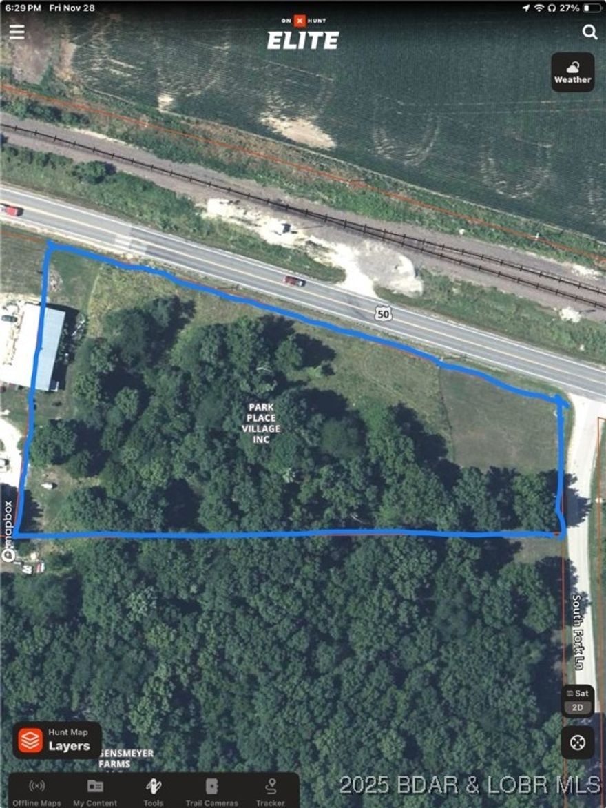 Beautiful highway front property ready for development or home right along highway 50