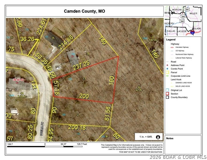 Get your piece of the pie!  Level building lot near Good Oak Lake, an interior lake in Four Seasons, ready for your dream home.
