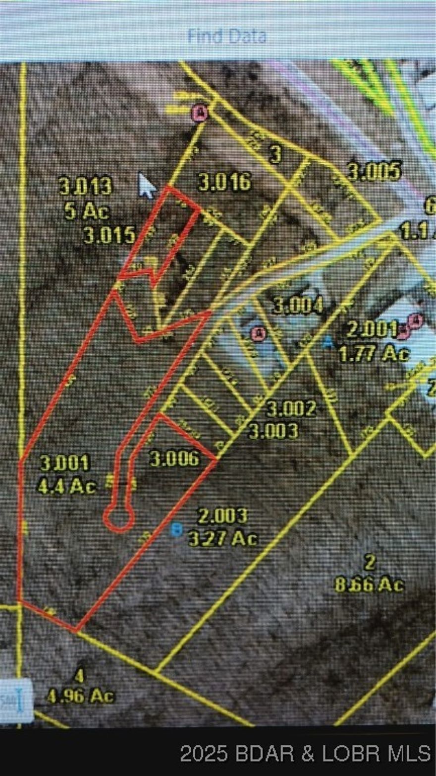 4.7 acres m/l  wooded tract of land consist of  2 separate parcels of 4.4 m/l acres and 3/10th acre m/l . Property does not border Hwy 5 located approx 500 ft down gravel road. Per Camden County Zoning B-2 Commercial.