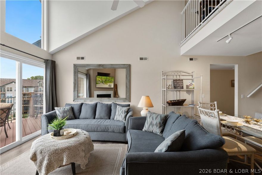 Welcome to lake life at Cedar Glen Condos—where adventure, relaxation & convenience come together! This top-floor 4 bed, 3 full bath condo offers the space, flexibility & views buyers are searching for. Featuring vaulted ceilings, a spacious loft serving as the 4th bedroom with its own full bath, plus a second living area, there’s room for everyone to spread out after a day on the water.

Take in beautiful views of the Big Niangua Arm, known for quieter water perfect for tubing, skiing, cruising & family lake days. The package includes a 12x30 boat slip plus a covered PWC slip, with easy dock access so your lake lifestyle starts the moment you arrive.

Cedar Glen is known for its impeccable exterior maintenance & sought-after amenities including 2 community pools, playground, volleyball court, basketball hoop & pet-friendly living. Located just minutes from Camdenton shopping, dining & entertainment, close to Ha Ha Tonka State Park hiking trails, and directly across from Lake Valley & Old Kinderhook golf courses—this is also an incredible opportunity for golfers, vacationers, or full-time lake living. Turn key lake memories start here!