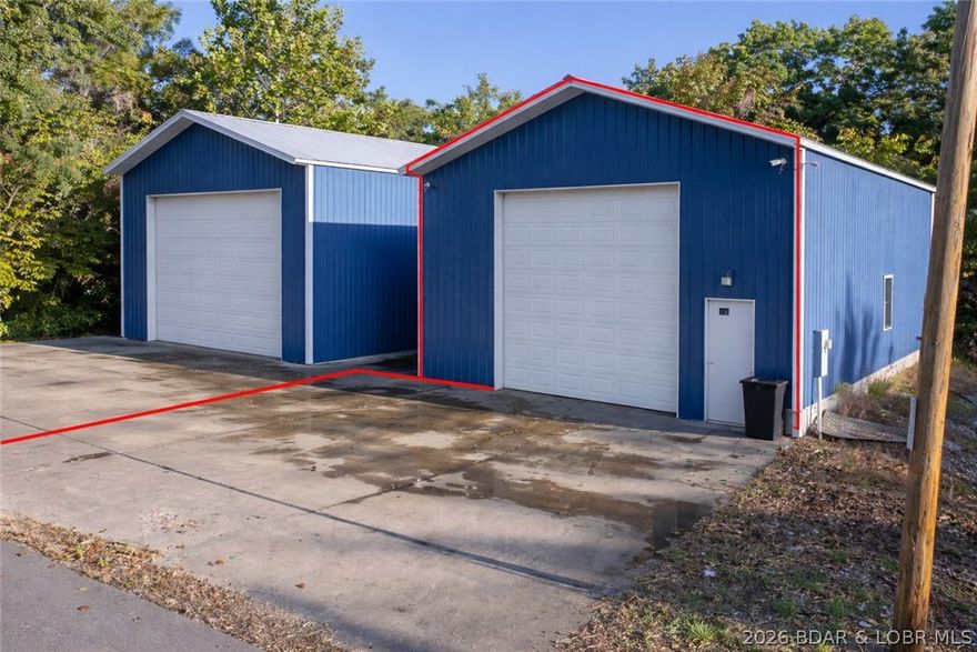 Versatile 30x56’ metal shop with endless potential! This fully insulated, climate-controlled building features 16’ ceilings, durable concrete floors, and a 12x14’ overhead door—making it ideal for boat storage, RV storage, contractor operations, or a personal workshop. The tall door and ceiling height allow for easy access and storage of larger equipment, trailers, or recreational vehicles.

Inside, the space is clean, functional, and ready to adapt to your needs, with a bathroom already plumbed and set up for future septic installation. The property offers 50’ of road frontage, providing excellent visibility and convenient access, along with a shared well already in place.

Whether you’re looking for secure storage, a business location, or a multi-use shop space, this property is ready to perform from day one.