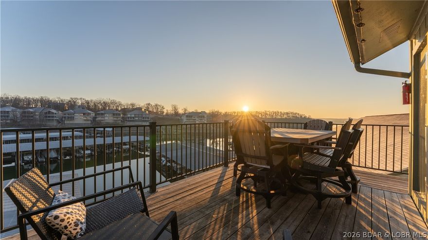 Location, elevation, and proven year round rental potential all in one. This top floor corner unit at Southwood Shores Condominiums offers 2 bedrooms, 2 bathrooms, with extra windows, vaulted ceilings, and added natural light from the corner layout. The space feels open, bright, and comfortable year round. This unit sits close to the waterfront pointe pool and indoor pool. The condo was fully updated in 2020, giving it a clean, modern feel throughout. The oversized deck creates the perfect setting for entertaining, relaxing, or hosting friends after a day on the water. A boat slip is included, adding immediate access and everyday practicality for lake use. Being sold fully turnkey, this condo comes completely furnished and ready for immediate enjoyment or rental. Currently on an established rental program, it has generated approximately $40,000 in revenue over the past 2 years, offering proven performance from day one. Whether you are looking for a weekend getaway, a lock and leave retreat, or a smart investment in Lake Ozark, this property delivers comfort, convenience, and strong income potential in one complete package. Move in, rent it out, or do both. The flexibility is yours.