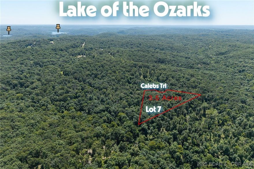 Lot 7 consist of 3.5 acres and sits at the end of a cul-de-sac. Awesome valley views to be had with this lot! More lots available to add to acreage. Very minimal restrictions and super close to Larry R. Gale public boat launch for all your lake access needs! Very private area! Lots are selling fast!