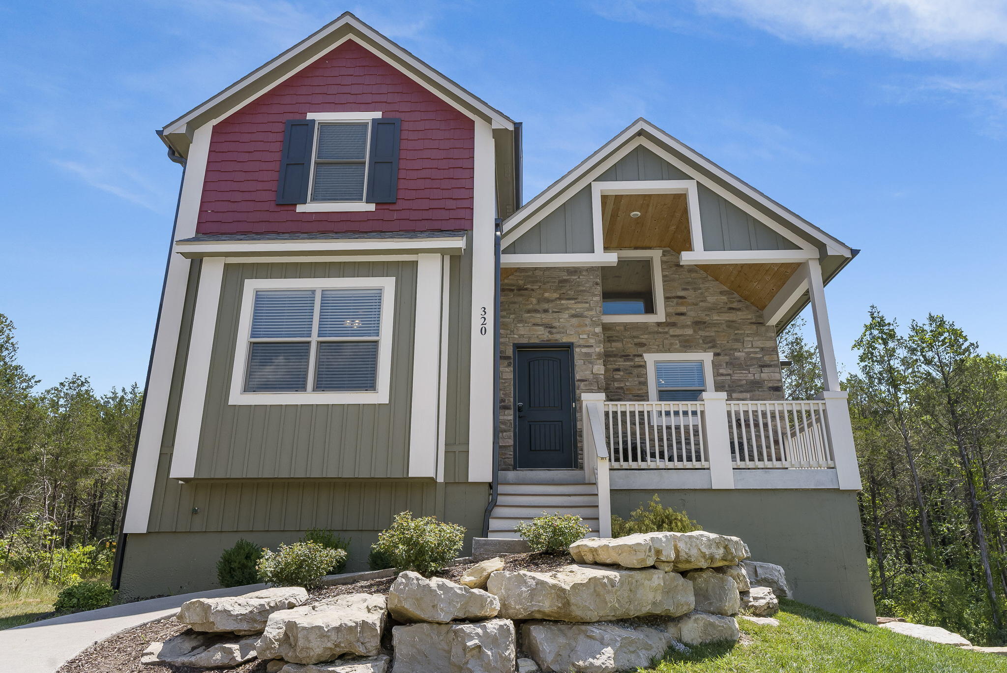 Income Producing Nightly Rental. This 7 bedroom 6 Bath provides an Amazing Investment Opportunity!!! Turn-key with amazing amenities: Clubhouse, zero entry pool, splash pad, and playground, walking distance to Table Rock Lake, Boat Storage while being just a mile from a public Boat launch. Minutes from Top of the Rocks as well as downtown Branson. Open floor plan.