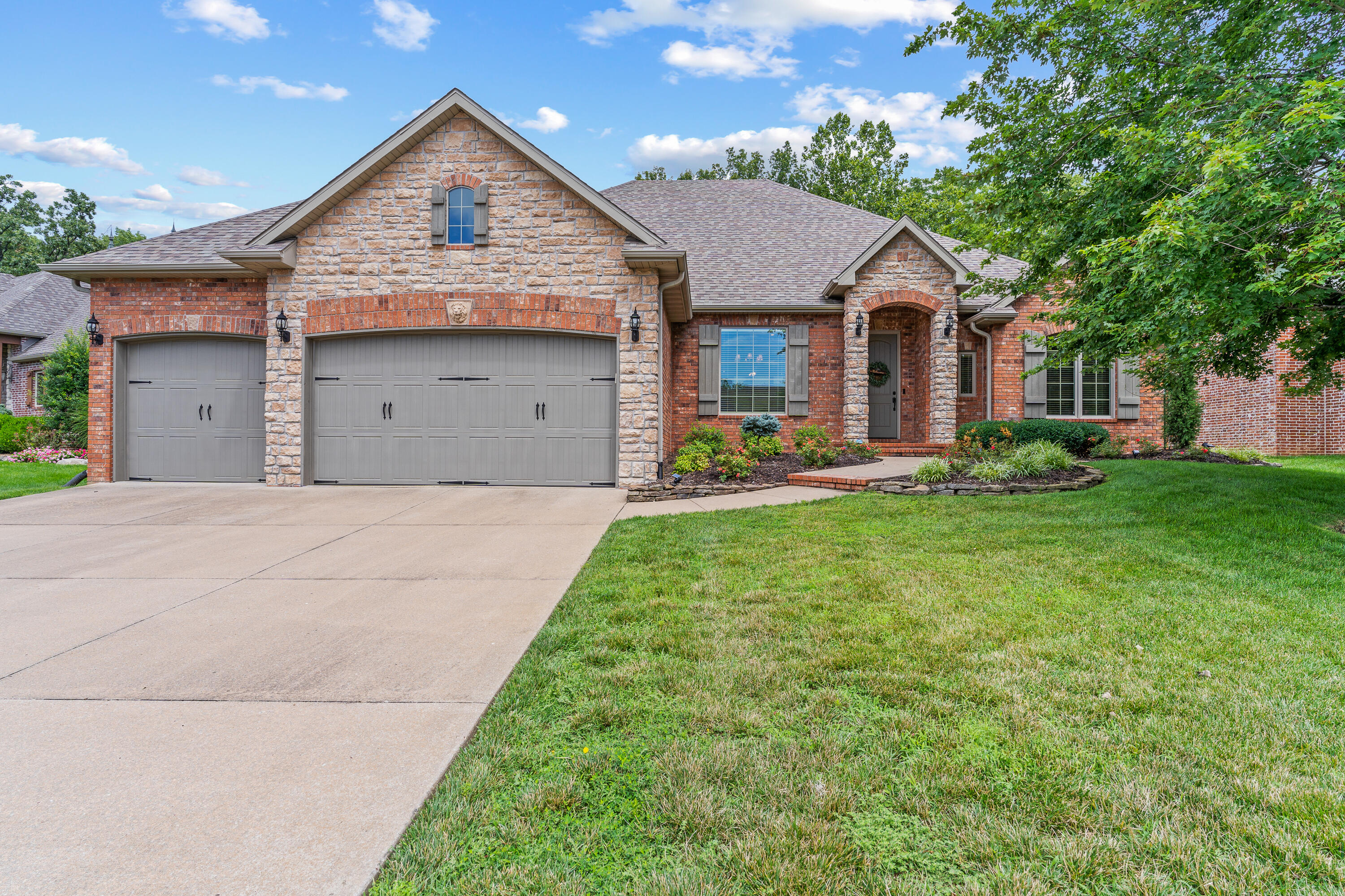 Located in the highly desirable Eaglesgate subdivision, this elegant, all-brick home is move-in-ready. This home has been meticulously maintained and backs up to wooded acreage, offering a beautifully secluded oasis to enjoy nature as you sip your morning coffee or favorite evening beverage on the covered patio. A gas fireplace adds a cozy touch to the family room, and the oversized windows allow you to appreciate the solitude and serenity of your private backyard. The location makes this home even more desirable because of its close proximity to shopping, grocery stores, medical care, and hospitals. The huge airy kitchen boasts new appliances and quartz countertops and is perfect for entertaining a large number of guests. With four bedrooms and walk-in closets, there is plenty of room for everyone. The large en-suite bathroom provides a relaxing oasis with its modern fixtures and ample space. In addition, the property includes an oversized three-car garage. This is an excellent opportunity to own a stylish and well-maintained home on a quiet cul-de-sac. Call your agent for an appointment today.