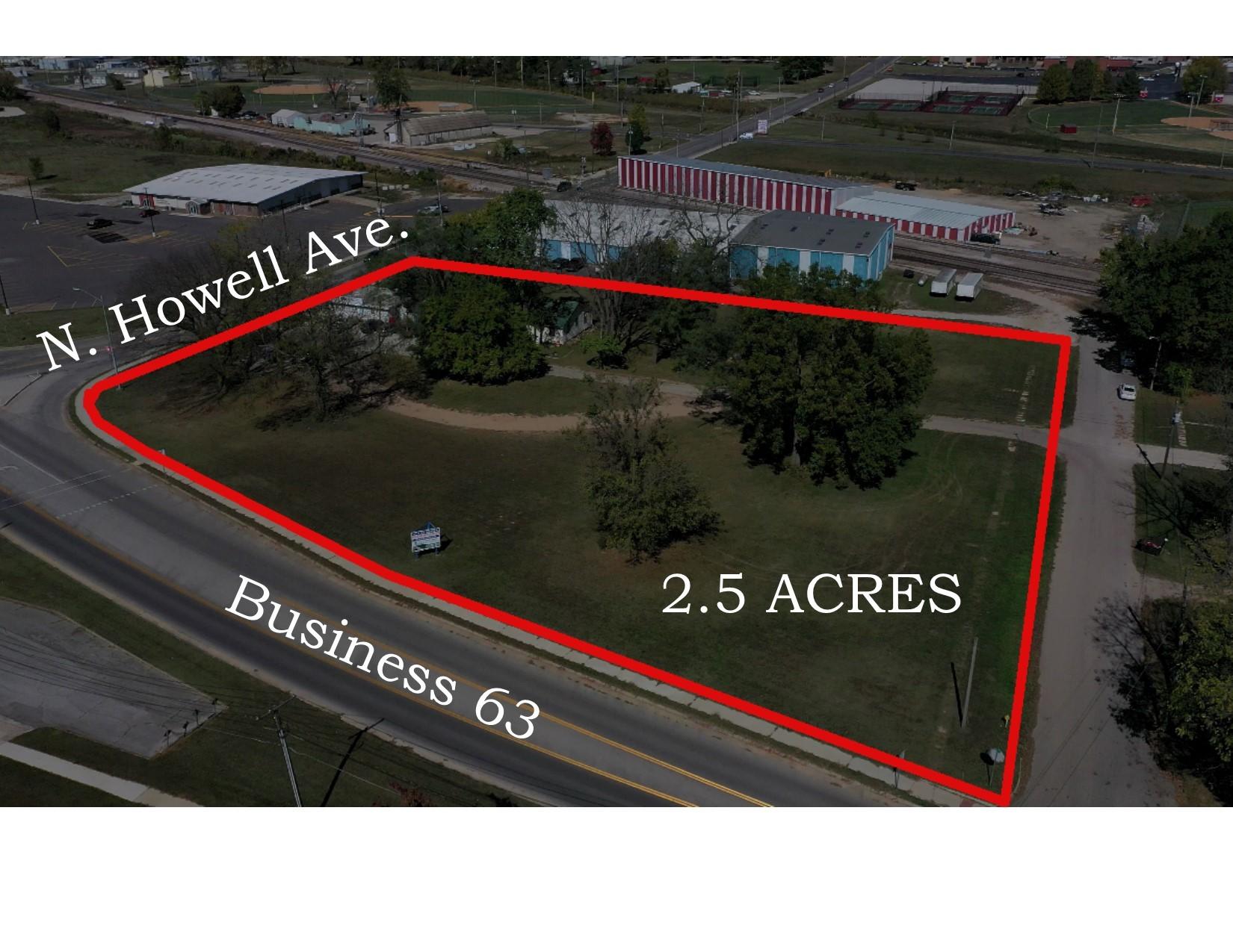 This 2.33 acres is located in an industrial area of West Plains, MO and offers city water and sewer. The location has Highway 63 business frontage, high visibility, and it is close to downtown West Plains. (THE BUSINESS IS NOT FOR SALE, PROPERTY ONLY)Additional acreage with warehouse can be purchased for $1,999,000Close to all the amenities a town of 12,000+ can offer.  Ozarks Medical Center is a top rated hospital that recently completed a $70 million expansion and offers General and Specialized medicine. Missouri State University of West Plains has a campus of approximately 2000 and has their own Women's Volleyball and Men's Basketball teams. West Plains is the shopping and entertainment hub of Howell County (with a population of 40,000+) and several surrounding counties! We offer a large Farmer's Market every Wednesday and Saturday morning and there are many specialized and boutique stores that offer anything from fresh meat to old-fashioned candy. There are plenty of restaurants to enjoy a relaxing meal, such as Colton's Steakhouse or Kiko's Hibachi and Sushi.  Alternatively, if entertainment is what you are after, the West Plains Civic Center plays host to concerts and activities along with local Small Stage Theatres that hosts multiple plays and musicals each year. West Plains is the 69th largest community in Missouri. It is a city of professionals, service providers, specialized sales and office personnel.  The average commute to work is 14.56 minutes, substantially less than the national average. This means traffic is less aggravating and overall noise and air-borne pollution levels are lower. Businesses do well when employees are less stressed by the everyday tasks, like the morning commute.West Plains offers large areas of Opportunity Zones, areas that are 'designed to spur economic development by providing tax benefits to investors.'