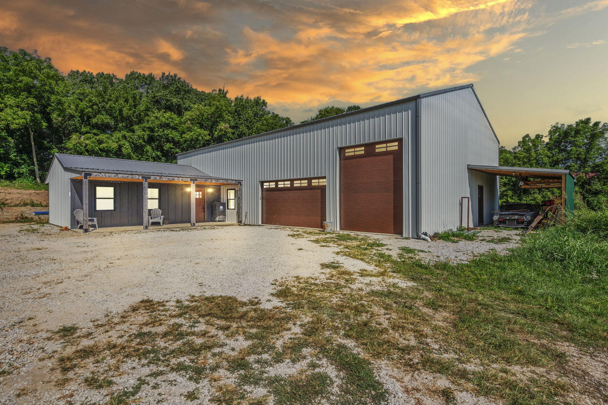 5 Acre Nature Retreat! Don't waste your time reading further, pack up your Tribe & head for Wise Hill. Now offering 5+/- ac of freedom, serenity, & generational enjoyment. This truly exceptional estate, lovingly & meticulously carved into the rolling ozark hillside, seamlessly merges all the modern day conveniences you've grown to enjoy inside along w/ raw nature outside. Main level boasts a spa like owner's ensuite w/ soaker tub and tile walk-in shower. Across the hall: full guest bath & oversized bedrooms, main living area with open kitchen and massive pantry connecting to a 34x40ft shop with a 16x8 garage door and 10x14 RV door. Upstairs there's room to finish and have another 2 bedrooms, bathroom and living area. Outside you have room to grow, play, & just be. Bring the side by side or 4WD and see the rest of this incredible piece of ozark territory in reality minutes to all your local conveniences but yet a world away from it all. A new lifestyle awaits @ 1808 Wise Hill Road. Option to buy adjoining 15 acres for additional $$