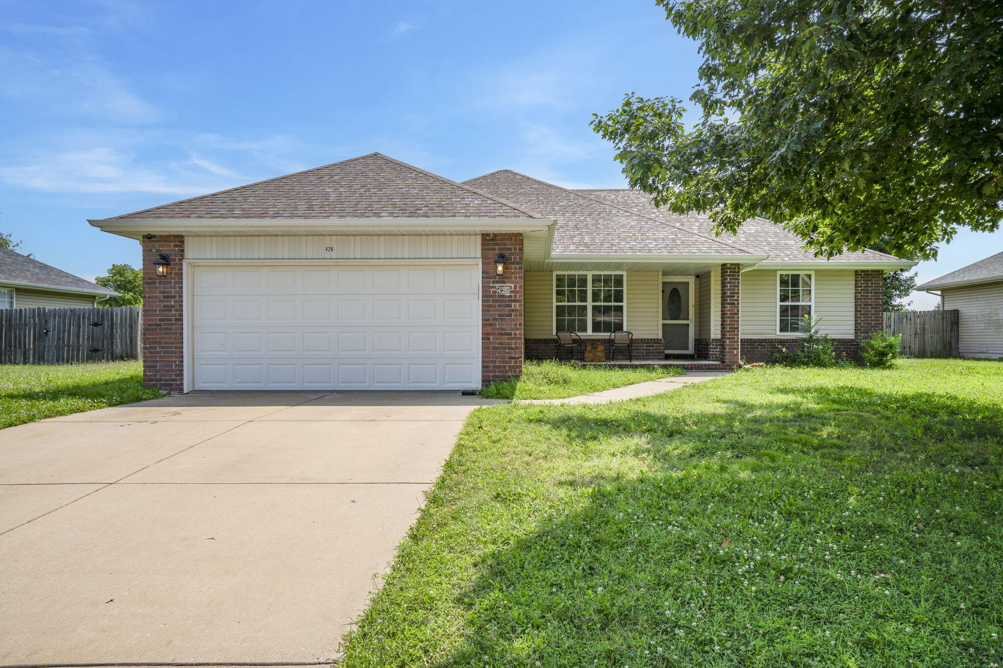 Welcome to 426 N Butternut Ave in Republic, MO, where you'll discover a charming home boasting 3 bedrooms, 2 bathrooms, and a 2-car garage, along with a convenient bonus office room. This property features a fully fenced backyard, ideal for privacy and leisure. Inside, the split floor plan enhances both space and functionality, while the enclosed back patio offers additional living space to enjoy. Don't miss the opportunity to explore all this home has to offer!