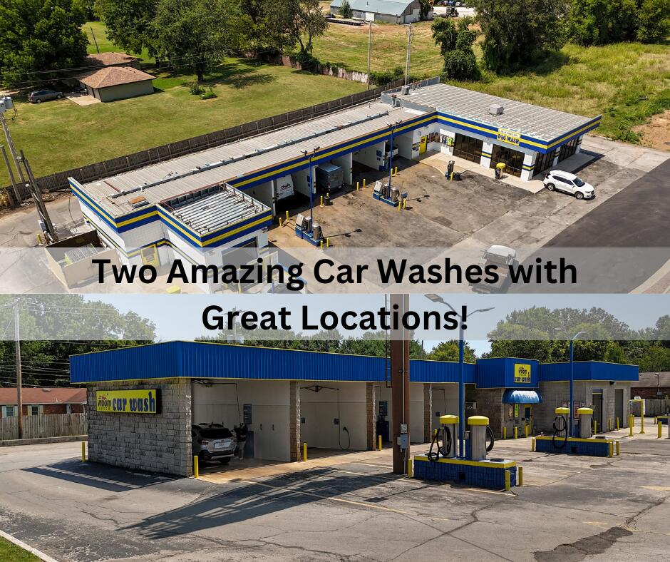 If you are looking for an amazing business opportunity, we have got you covered! We have not just one but TWO amazing car washes! These properties offer both self service and automatic car wash bays, credit card readers, vacuums, and SO MUCH MORE! With the amazing high traffic locations you will not want to miss your chance to snatch up these properties!