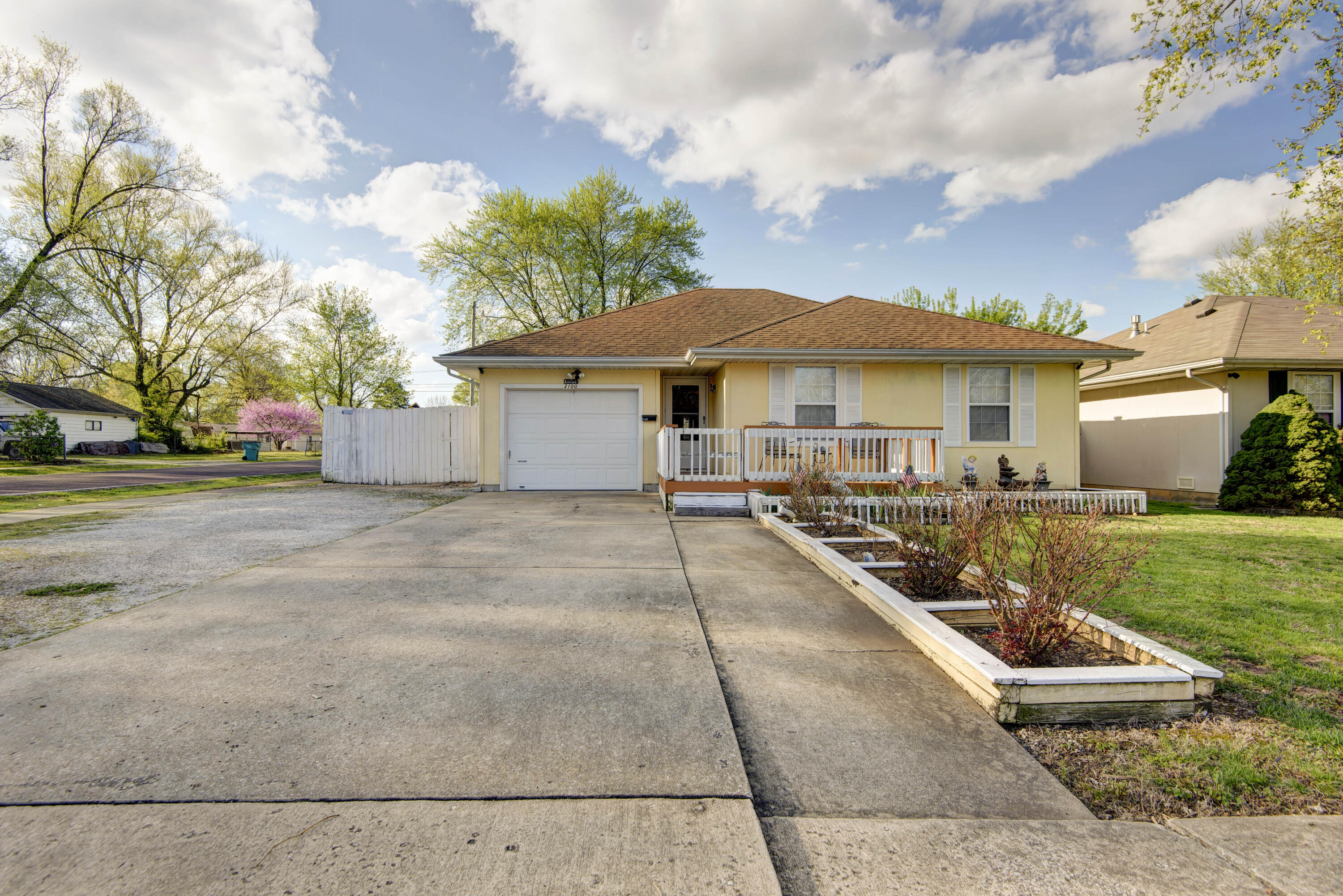 Nice open 3 bedroom, 2 bath home with attached garage.  Central heat & air, large living room and sun room addition great for entertaining.   Home has been well maintained with some updates, but could use some others.  Nice flat corner lot with privacy fenced back yard. Call today for your showing!