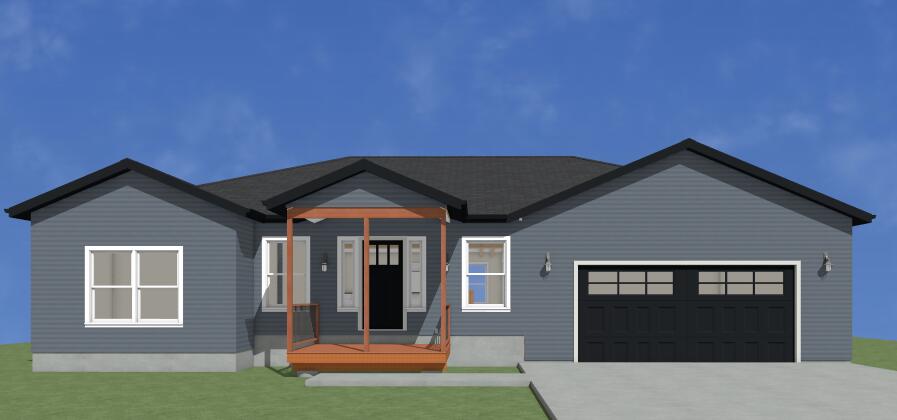 Coming spring of 2024! TREE TOP TREASURE This fully finished 4 bedroom, 3 bath home features an amazing open floor plan. You will start by greeting your guests underneath your covered front porch. This home will feature 2 bedrooms and 2 full bathrooms on the main level, one of which being the master suite, a great room, kitchen, and eating area. Enjoy looking out on the 10' x 24' covered deck where you can spend every morning sipping your coffee while overlooking the wooded backyard. This home will have a large OVERSIZED garage spanning 24'x28'. Great for all of your toys! The walkout basement will include 2 bedrooms, 1 full bathroom, a second family room with sliding glass doors that has access to a second patio and the backyard, a storage room, and a mechanical room. The bathrooms come equipped with a granite countertops. The kitchen will also be outfitted with granite countertops, and stainless steel appliances, including a refrigerator. There will be luxury vinyl plank flooring in the great room, hallway, and bathrooms.  The flooring for the bedrooms and lower family room will be carpeted. This home will come with a WIFI thermostat, an electric fireplace in the main level family room, an on demand tankless water heater, a 220 plug for an electric car, and security cameras. With an early purchase, you can choose the colors for the interior walls (One Color), flooring, cabinets, and granite. You can also choose the style of the interior doors.  The siding(Windswept Smoke), exterior doors and windows have already been purchased. Call today to schedule an appointment with us to create your next home!