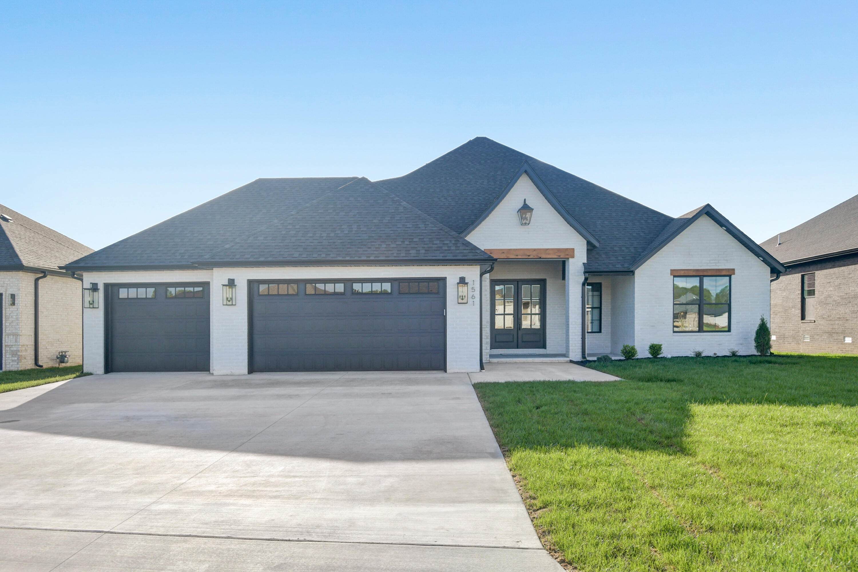 This awesome custom-built home is waiting for you! Take a look at this absolutely gorgeous, new construction, custom-built, 4 bedrooms, 3.5 bath home in Wild Horse subdivision. This home has a modern, stunning look and design, captivating with tons of beautiful details - open floor concept, high ceilings, modern fixtures and hardware, custom touches like cabinetry, trim work, tile work that was built specifically for this home! This property is located in a very desirable area with great schools and easy access to Springfield. What a find! Don't wait, schedule your appointment today! Make this YOUR home!