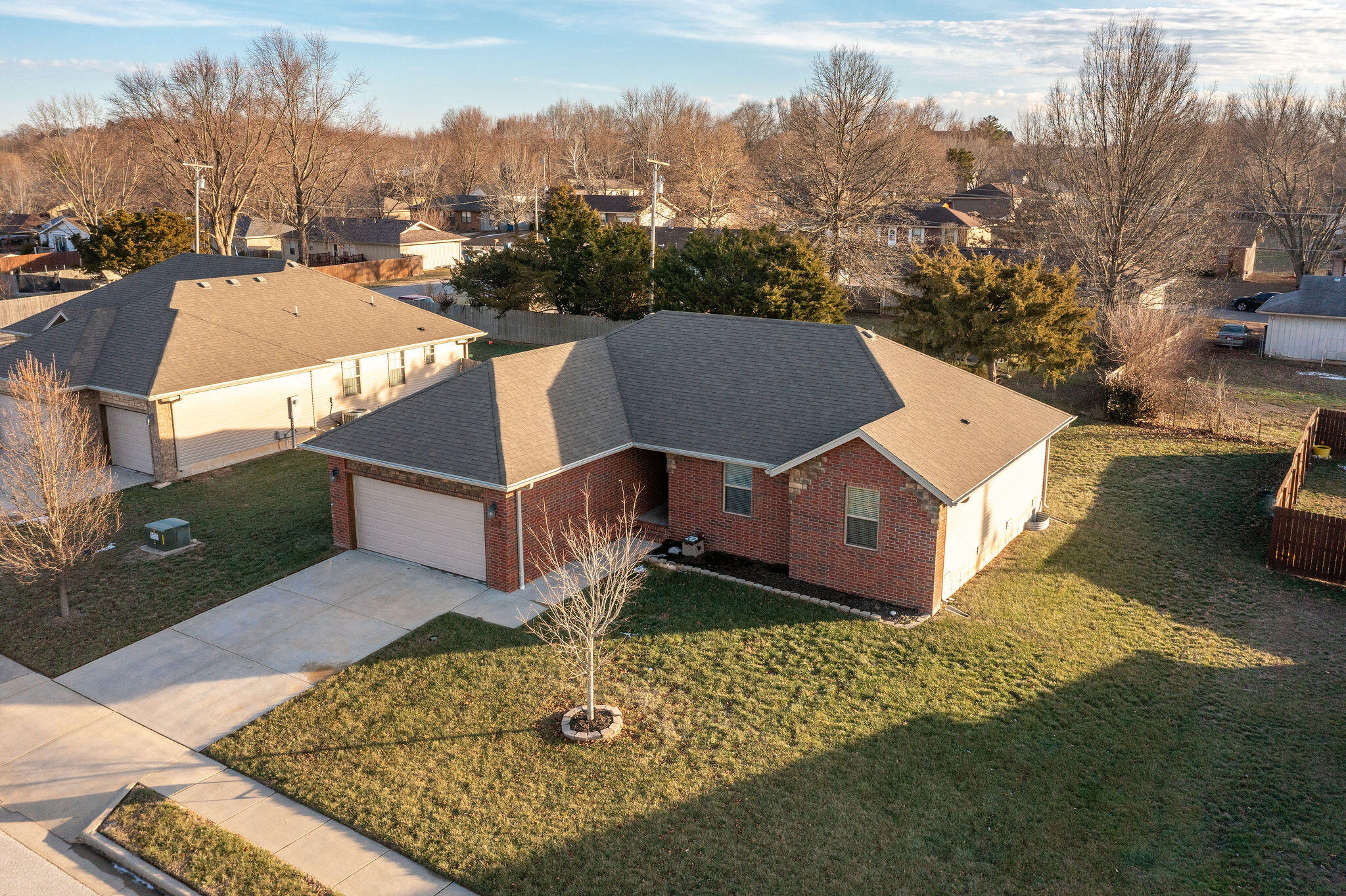 One Level Living! This well-maintained home features 3 bedrooms, 2 baths, 1368 sq. ft., open living, kitchen with stainless appliances & granite counters, master suite with walk-in closet, flat level yard, 2 car garage & more! Located within walking distance of the Neal & Betty Grubaugh Park, aquatic center with huge outdoor pool, disc golf & walking trails! Conveniently Located minutes from downtown Ozark, Finley River, shopping & restaurants. Hurry this will go quick!