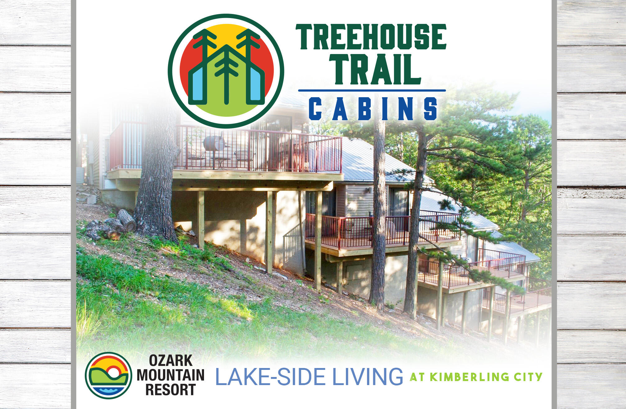 Attractively priced lake cabin unit! Short term rental permitted! A great lake home, terrific investment, or maybe both! Just across the Kimberling City bridge at Table Rock Lake, Treehouse Trail Cabins at Ozark Mountain Resort.  This former resort has been converted to condominiums that are zoned for nightly rental, making them a fantastic value for your investment dollar. The cabins have that rustic lake vibe and offer a unique woodsy experience! A cozy wood-burning fireplace and a deck in the trees perfect for enjoying those beautiful Ozark nights. Deep discounted pricing for these cabins - sold as-is - give you the opportunity to build equity with some renovations that make it your own! Newly-refreshed amenities include a beautiful outdoor pool, new pickleball court, basketball and shuffleboard. Great location close to all the convenience of Kimberling City - shopping, dining, and Port of Kimberling Marina are all within a stone's throw! Multiple cabins available. Ask for the full list of currently available inventory including full photo galleries. Finally, an affordable place at the lake! Cabins are selling fast... Don't miss out!