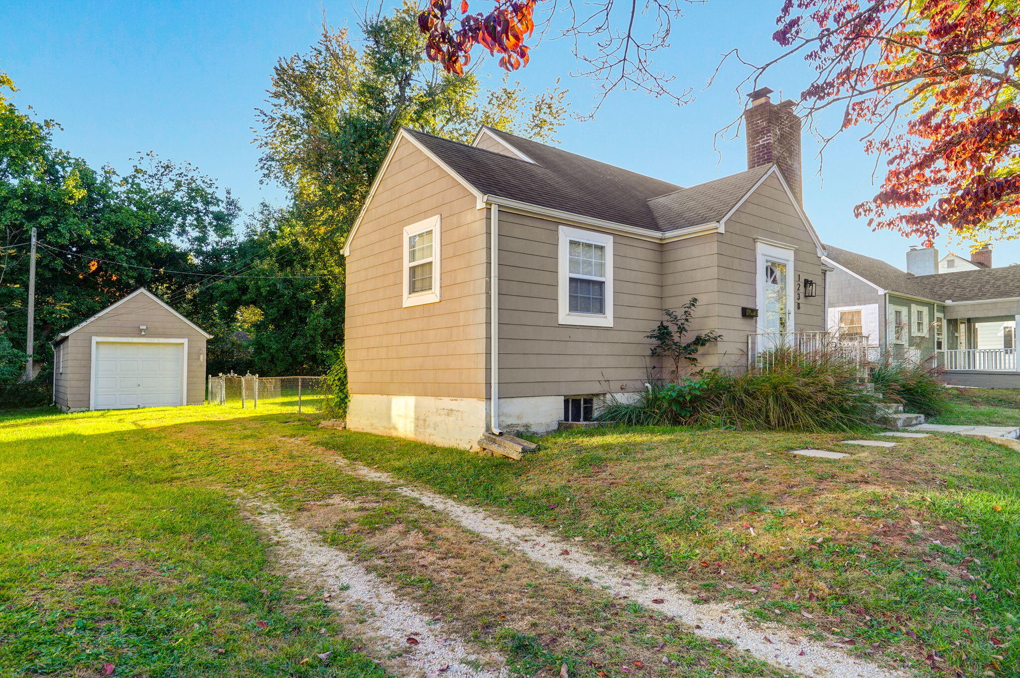Beautiful two bedroom home with hardwood flooring, basement, detached garage, fenced in back yard, and conveniently located near Missouri State campus and Mercy Hospital.