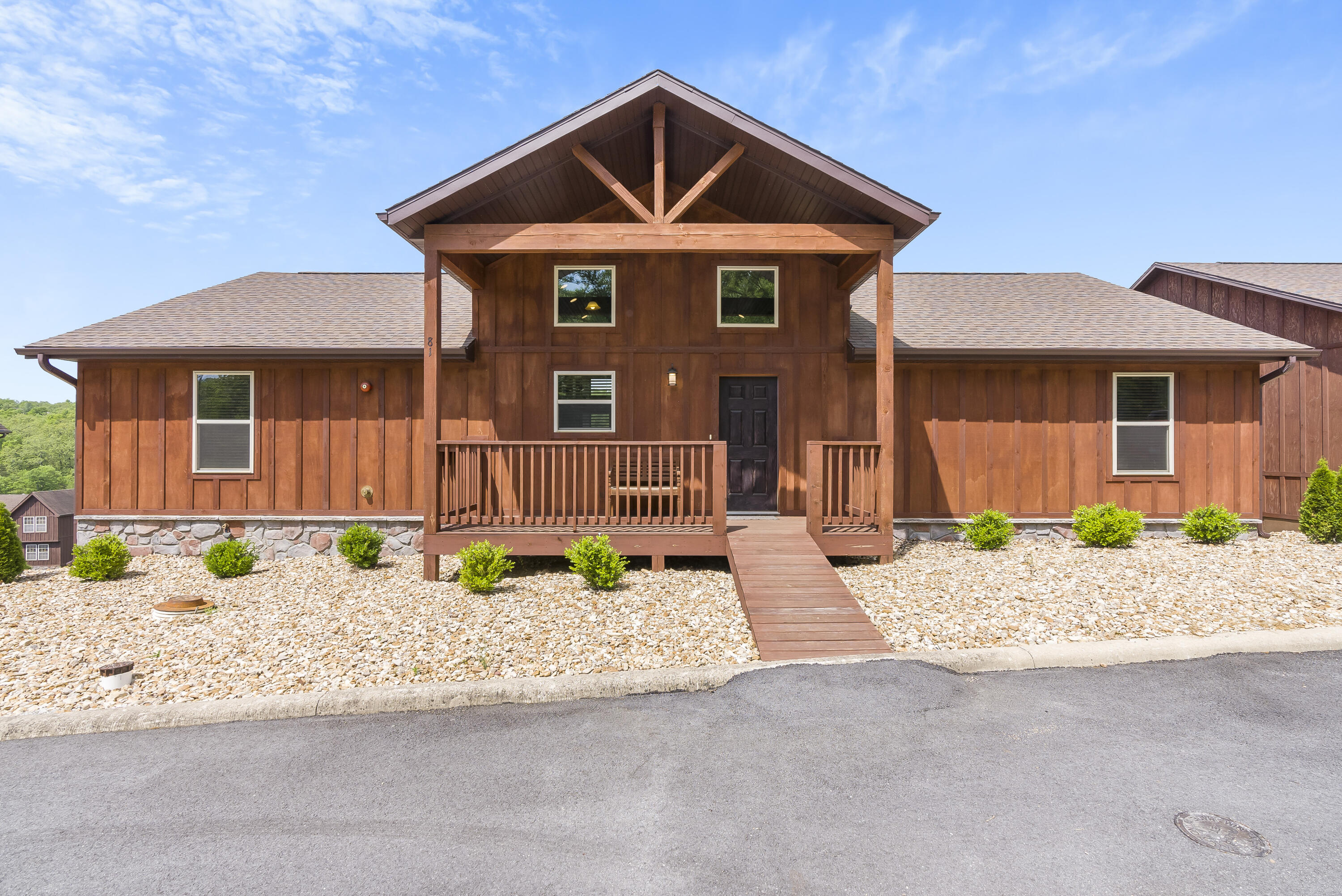 Seller had Lodge Custom Built 2020 all one level, 4 bedrooms, 4 bathrooms, furnished with high end furniture.