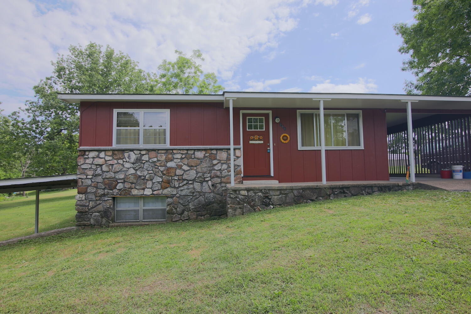 This solid, well built home won't last long! 3 beds, 1 1/2 baths and a lot of extra room to boot would make this the perfect starter home, retirement home or one that you could entertain your friends with.  Home boasts a large kitchen area with gorgeous cabinets, a wall pantry space and enough room for a small table. Property is already surveyed and sits at the end of the street! The basement is watertight with a lot of open area. The oversized bedroom downstairs could easily be made into 2 bedrooms if a four bedroom home is what you need. The bathroom downstairs could also have a shower easily added. A one car carport is attached to complete the well crafted home. This house has been gone through very thoroughly by the sellers and should do great for a government loan. If small town life is what you are after in the Ozarks, then look no further!
