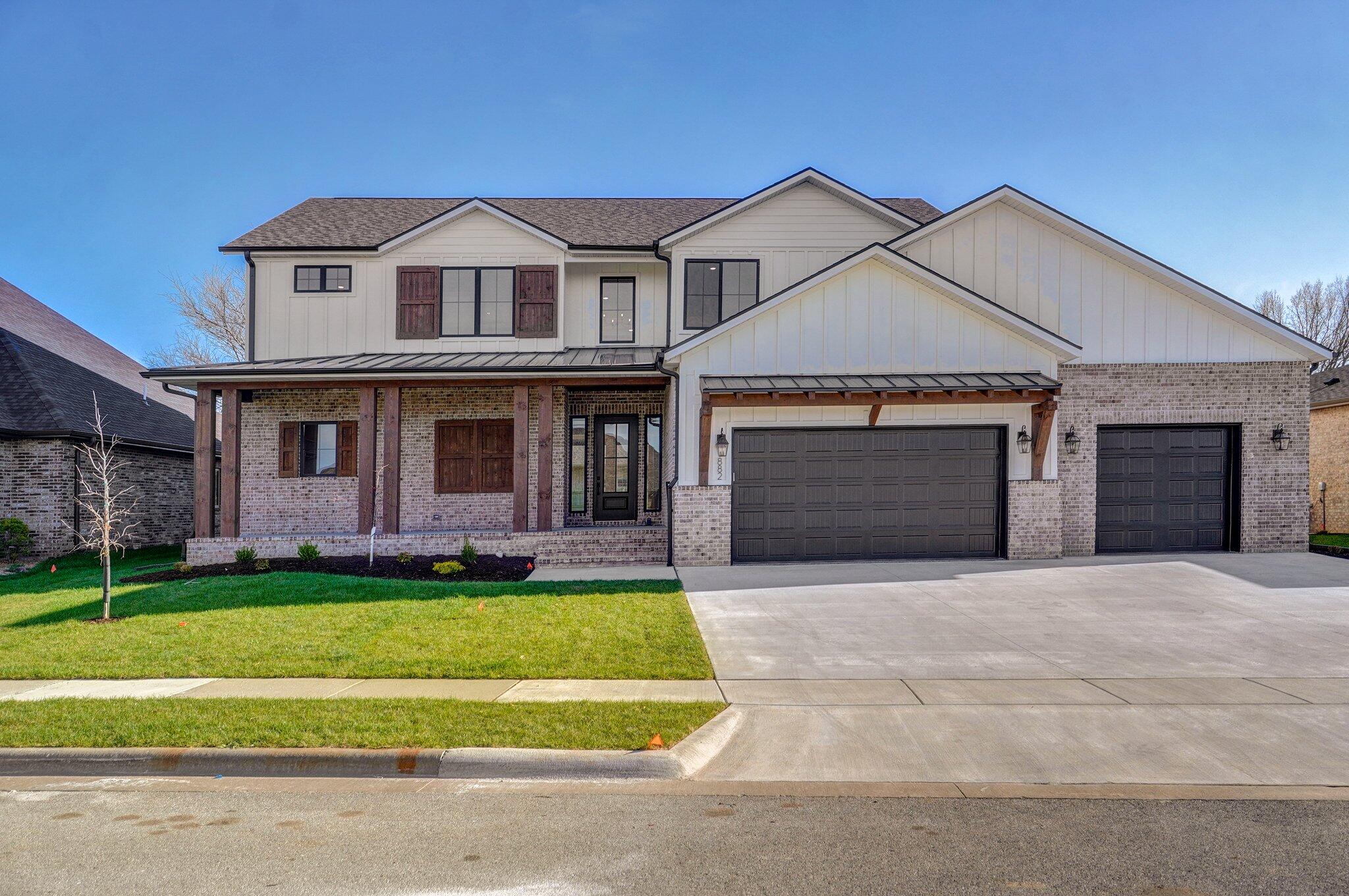 Welcome to the perfect balance of location, size, quality, and shine! This brilliant 4,000 sq ft. home in Wicklow subdivision boasts all the upgrades and features you could imagine! Walk into an entry way with beautiful carpentry and into a living room and balcony area with a floor to ceiling fireplace and beautiful chandelier. Large windows make the living room, dining area, and kitchen glow with natural light. You will also experience luxury home audio spread through many main areas and on the porch. The cabinets through these homes have under cabinet lighting that gives a look of luxury throughout! Enjoy a kitchen with quartz counters, a farmhouse sink, pot filler, 36 inch stove, and ge refrigerator already installed. behind you will see a great coffee bar/prep area with a sink and mini fridge. you also have a pass through pantry for your storage items. From there step into the large laundry room with sink, cabinets, and great wall space to hang items! You will see throughout many tile showers that give a high level of luxury feel! Engineered hardwoods flow through the entire home as you have no carpet in the home! The master suite has a beautiful wall accent and great windows to match the great room! The master bathroom boasts of great storage, a very large shower with extra sprayers, as well as a free standing tub and closet with a bench and mirror already in. The upstairs boasts beautiful metal handrails, and luxury carpet as you step up to the balcony. You will find a second master suite, two more bedrooms, a second laundry area, fourth hall bathroom, and a bonus non conforming sixth bedroom that can serve as office, movie room, or guest room. The exterior features of this home include a full wood fence, fully sod and irrigated yard, exterior tv spot, and epoxy garage floor!