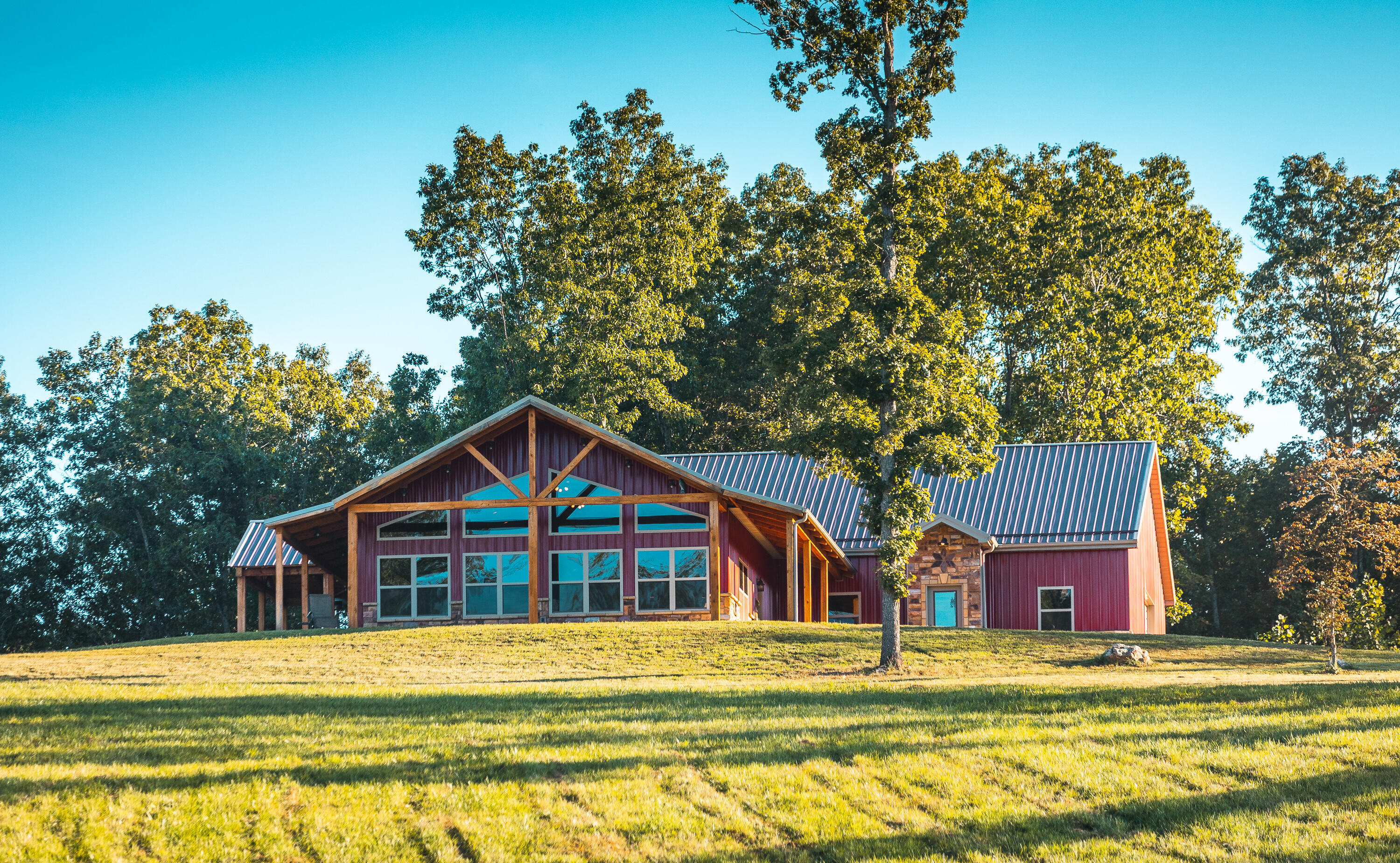 This exceptional property consisting of 56 acres that overlooks the crooked creek valley is the one you have been looking for! Custom home complete with covered porch 3 bedrooms 2 baths & expansive vaulted great room & attached workshop/garage for all your outdoor utvs/atvs & hunting/fishing gear. This property is loaded with large whitetail bucks & big tom turkeys & all kinds of other species such as the occasional wild boar & even black bears! The area is in the watershed of the upper Meramec river & also close to the Huzzah & Courtois creeks all known for floating fishing kayaking & small mouth bass fishing. This land lays beautifully with a good mix of open & timber & truly is the property you have been dreaming of. Watching the large number of deer feed in the valley below from your elevated porch whether in the morning for coffee or a glass of wine in the evening from one of the nearby wineries makes wildlife watching a daily routine that you won't want to miss.